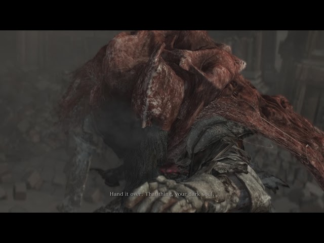 Two nobodies, fight over nothing, in the middle of nowhere. (Dark Souls 3: Gael boss fight)