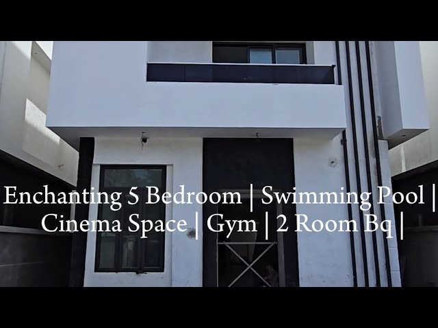 Enchanting 5 Bedroom House With Swimming Pool | Cinema Space | 2 Room Bq | Lekki Phase One