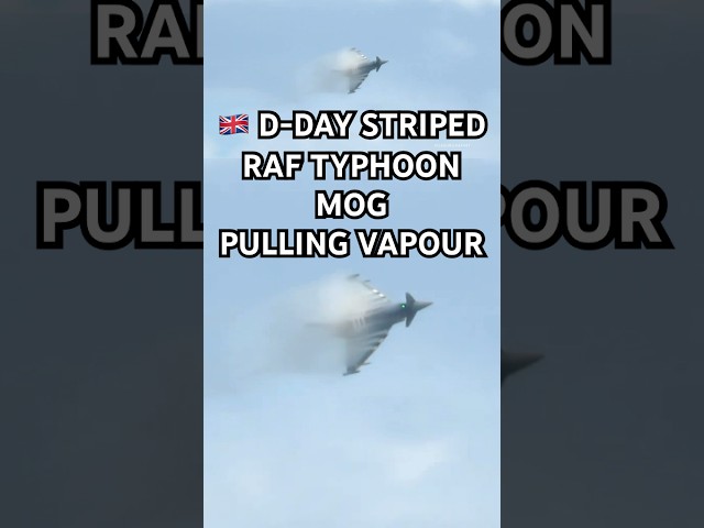 🇬🇧 RAF Typhoon Vapor Show 🤩 #shortvideo #flying #aviation