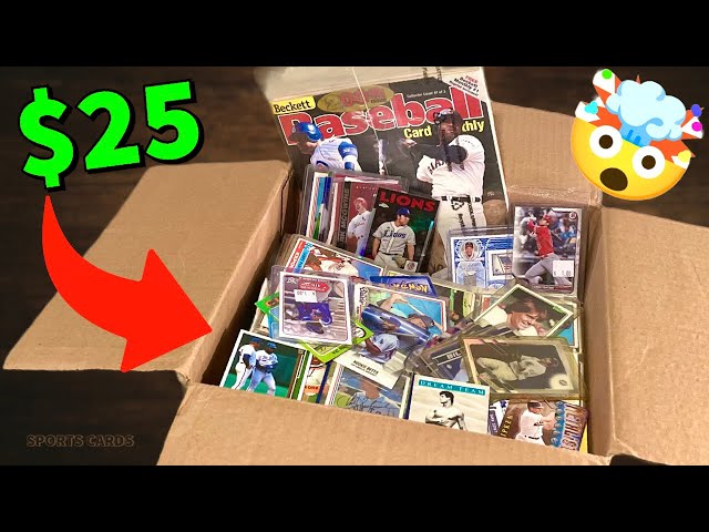 $25 ASSORTED SPORTS CARDS BOX FROM GOODWILL…BEST VALUE EVER?!