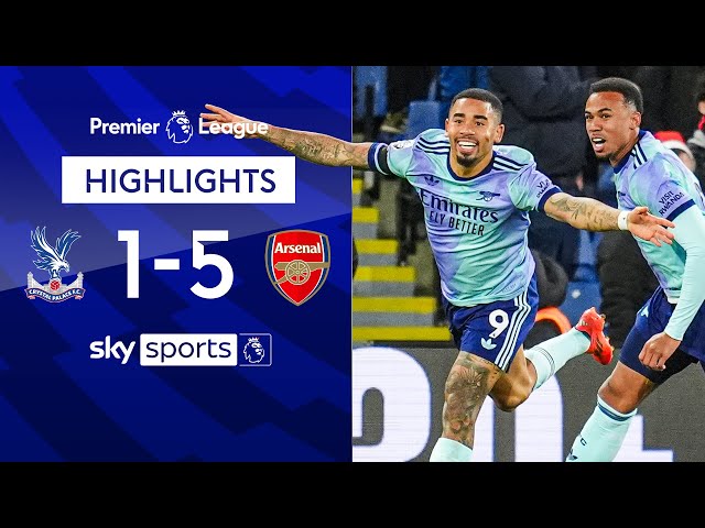 Jesus bags brace as Gunners beat Palace AGAIN! | Crystal Palace 1-5 Arsenal | EPL Highlights