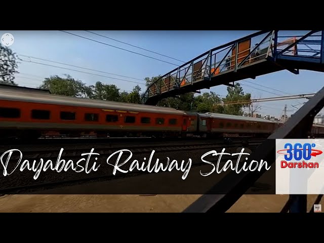 360° Dayabasti Railway Station : 360° Virtual Tour with VoiceOver | GoPro MAX 360° 5.7K #360Darshan