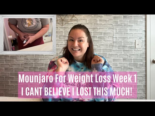 Mounjaro for Weight Loss week 1 | I’m SHOCKED at how much I lost!