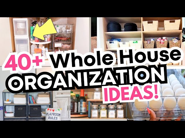 40+ Genius Organization Ideas for Your Whole House