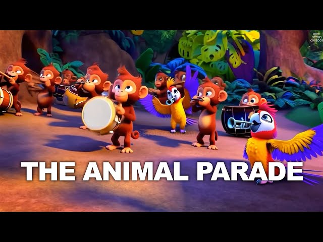 The Animal Parade Song for Kids | Fun Animal Sounds & Dance | Sing Along with Animals#kidssong