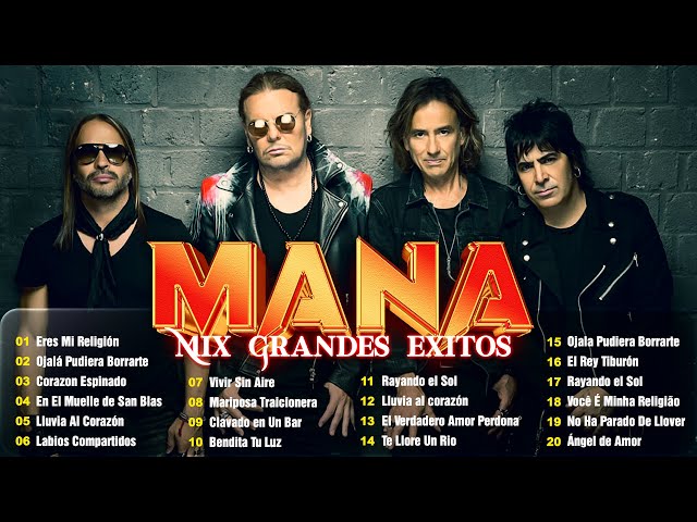 MANA SUS MEJORES CANCIONES ~ MANÁ 30 GRANDES ÉXITOS MIX ROMANTICAS DEL RECUERDO