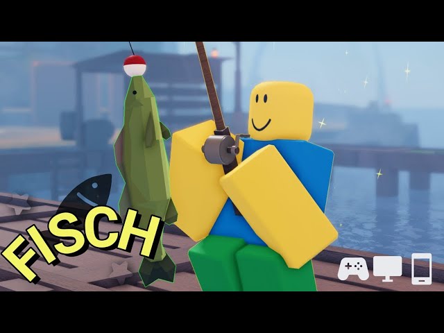 Playing Roblox FISCH!