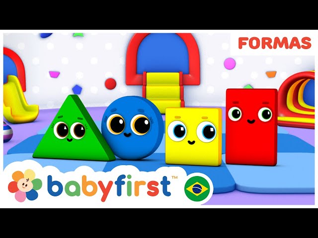 Aprenda as cores e as formas geometricas | Desenhos Educativos | BabyFirst Brasil