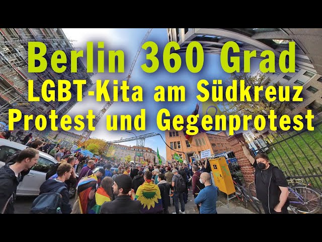 Berlin 360 Grad: Eine LGBT-Kita in der Ella-Barowsky-Straße - Protest und Gegenprotest