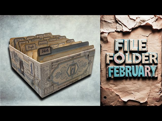 FILE FOLDER FEBRUARY: TURNING TRASH INTO VINTAGE TREASURE! DTP @thejunkjournalstudio