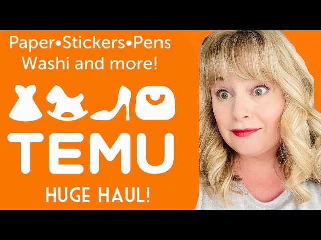 Temu Haul🛍️ • Stickers/Washi/Paper/ & Glue Book/Journal Supplies #temu #temuhaul #temucrafthaul