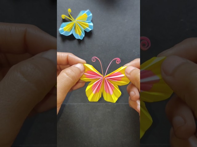 Easy DIY paper butterfly 🦋|| How to make paper butterfly // #shorts #ytshorts #diy #origami #craft