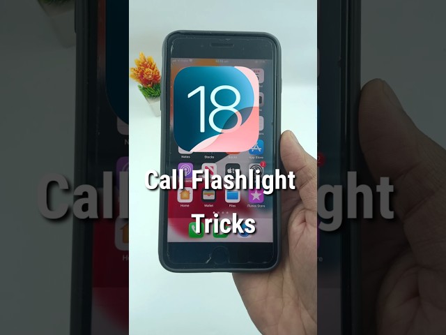 iOS 18 Enable Call Flashlight on iPhone #shorts #ios18