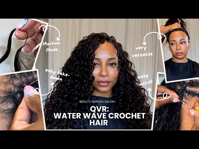 NEW Machine Made Feather Crochet Hair | Water Wave | QVR HAIR