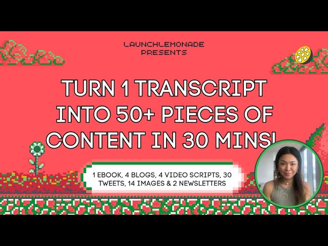 How to Turn One Transcript into 50+ Pieces of Content Using AI