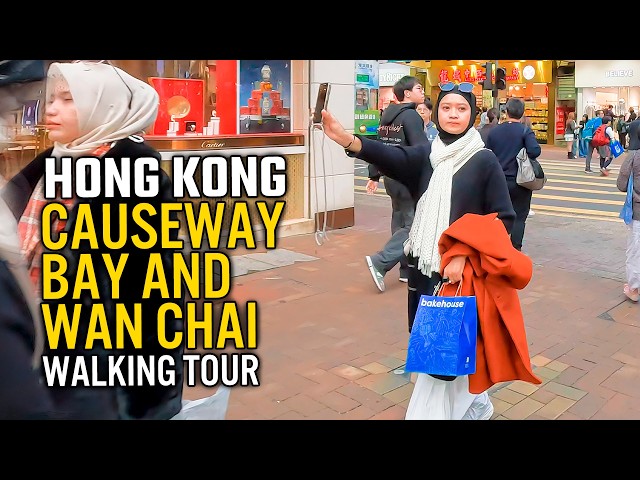 Hong Kong 4K Walking Tour | Causeway Bay, Wan Chai & Times Square 🇭🇰