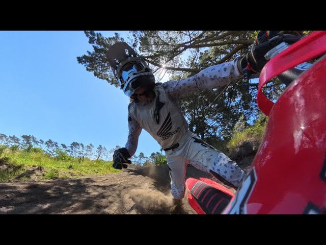 Got Rolled by a Tree Root, Day 1 on CRF250R and Insta360 X4