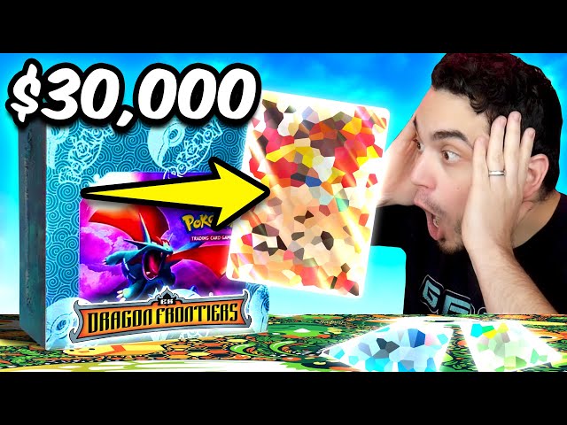 Can I Pull the GOLD STAR CHARIZARD from this $30,000 Box of Pokemon EX Dragon Frontiers?!