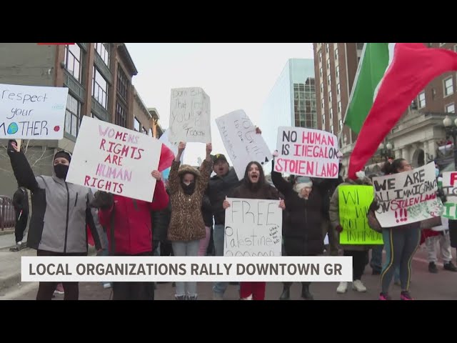 Hundreds rally in Grand Rapids for human rights