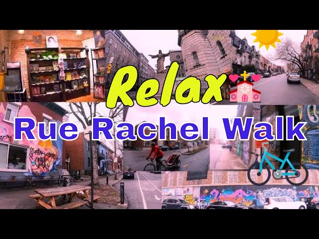 Strolling on Rue Rachel Historic Area Montreal 4K Video