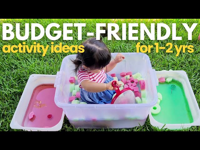 8 DIY activities for 1-2 year olds | Budget friendly play ideas