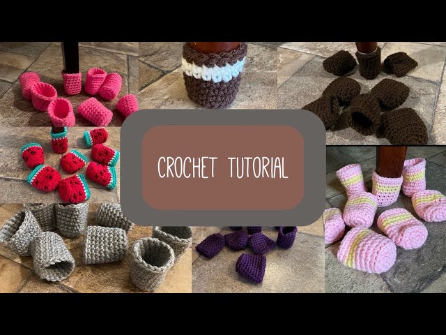 Crochet Chair Socks • Furniture Boots Tutorial