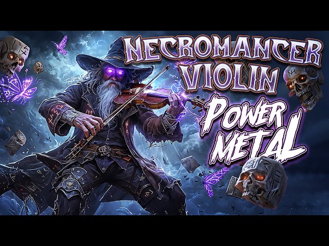 Necromancer Violin x Power Metal - 1,5 h of Mysterious and Brutal Power Music #violin #metal #music