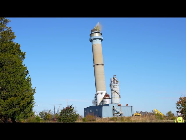 BL England Smoke Stack Implosion | 4k Video