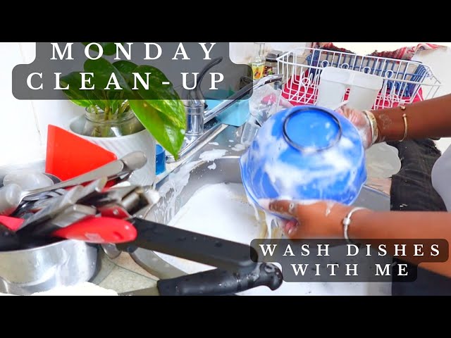 Real-Time Monday Cleaning Motivation | Clean with me | Hand Washing Dishes | #cleanwithme