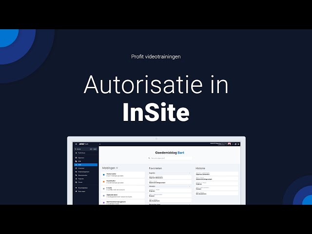 Autorisatie in InSite