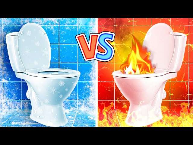 Cold VS Hot 🔥 🧊 *Girl on Fire and Icy Girl Crazy Makeover Challenge *