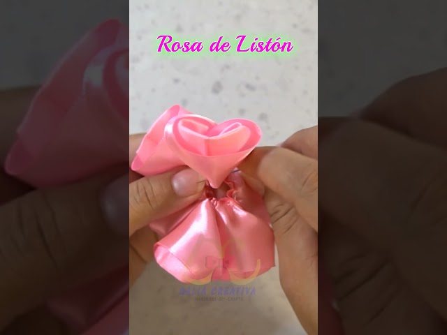 Pétalos Rosa/Flores🌹Listón #short #shorts #rosasdeliston #rosadeliston #rosaseternas #floresdeliston