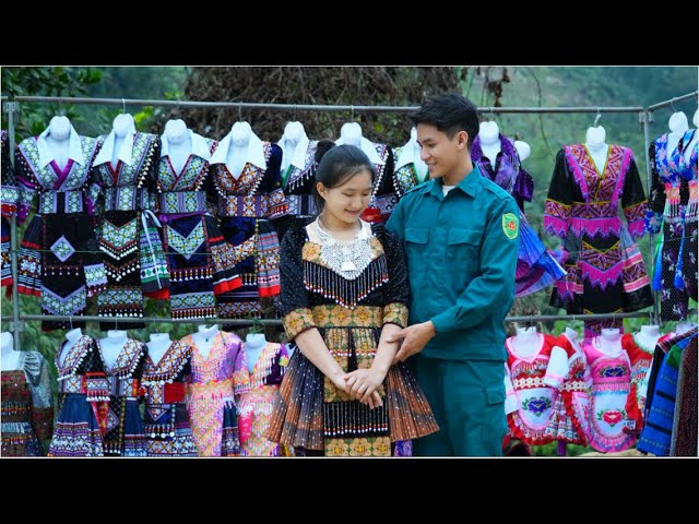 kind man: buys single mother a beautiful dress & happy smile || Ly Tieu Nu