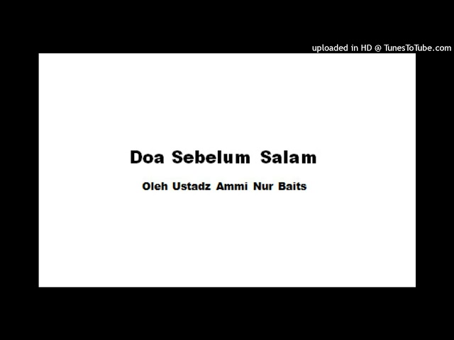 Doa Sebelum Salam