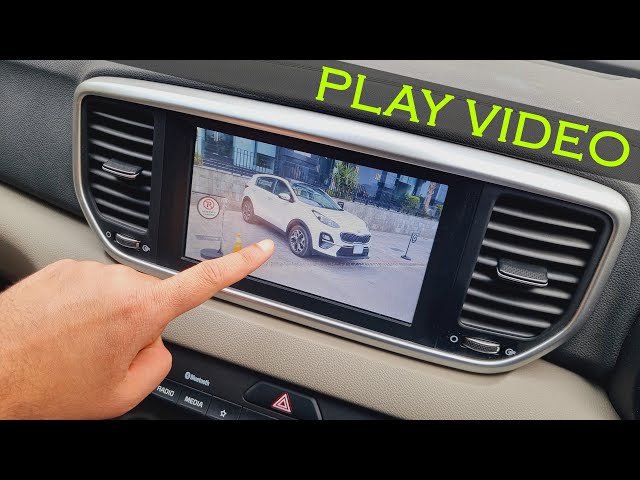 How to play video files on infotainment system of Kia Sportage