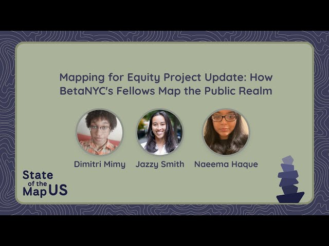 Mapping for Equity Project Update: How BetaNYC's Fellows Map the Public Realm – Smith, Haque, & Mimy