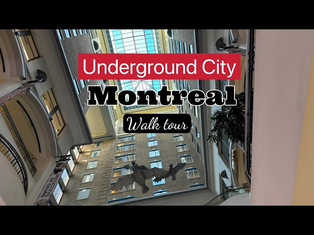 Exploring Montreal Underground City | RESO Virtual Tour, Quebec Canada