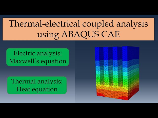 Thermal-electrical fully coupled analysis using Abaqus CAE tutorial