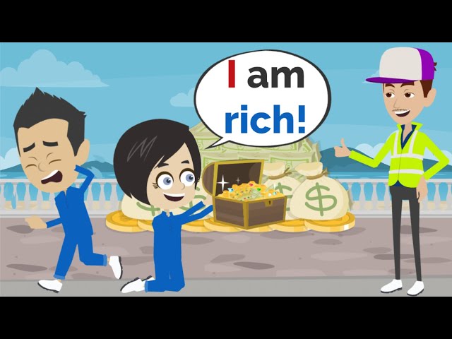 Lisa WINS 5 MILLION DOLLARS ... | Basic English conversation | Learn English | Like English