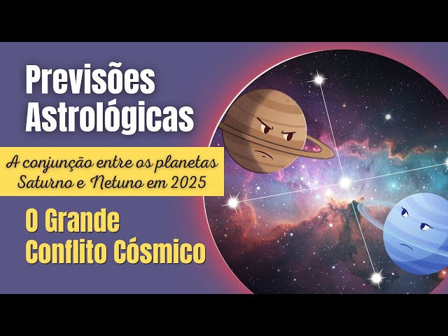 Previsão 2025: O Grande Conflito Cósmico - Conjunção Saturno Netuno! Entre Ordem e Caos