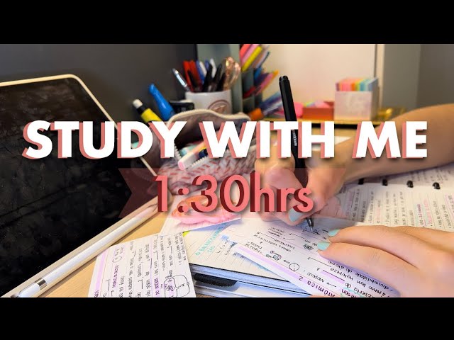 STUDY WITH ME #3 ( em tempo real sem música de fundo ) // Ana Reis