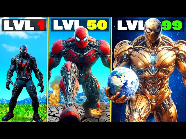 Level 1 SPIDERMAN to Level 1,000,000,000 SPIDERMAN in GTA 5