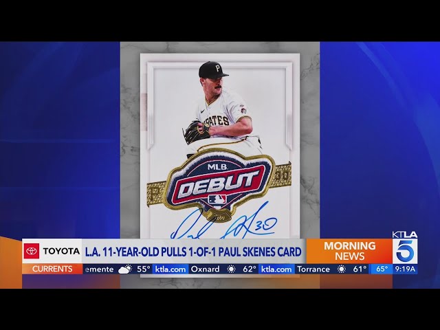 Los Angeles 11-year-old pulls one-of-a-kind baseball card