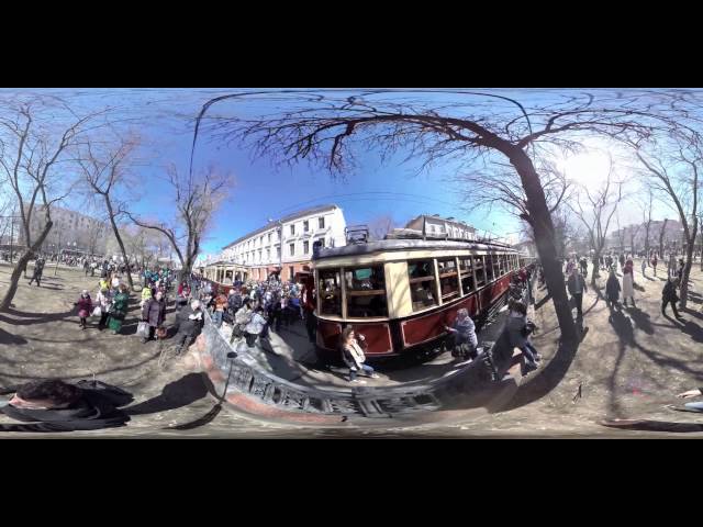 Парад трамваев | Москва 2015 | 360 degree video