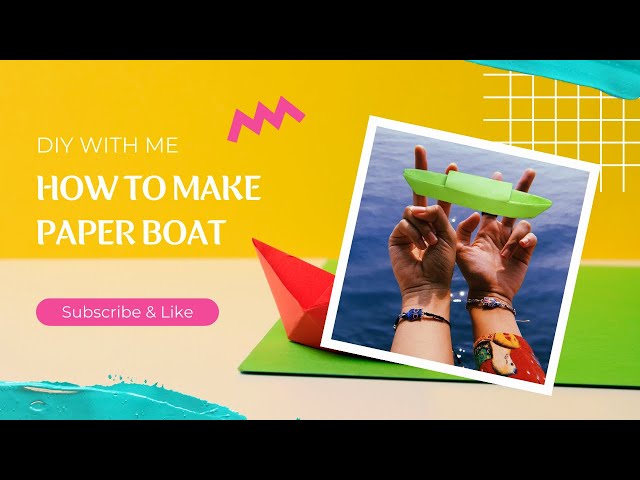 How to make a Paper Boat | Origami | Easy Crafts | Mini Crafts