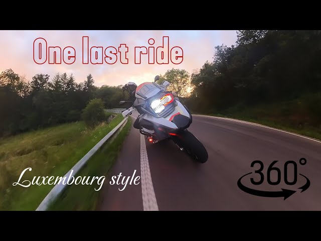 “Epic BMW R1200 GSA Ride Through Luxembourg Hills | Cinematic 360° Sunset Adventure in 4K”