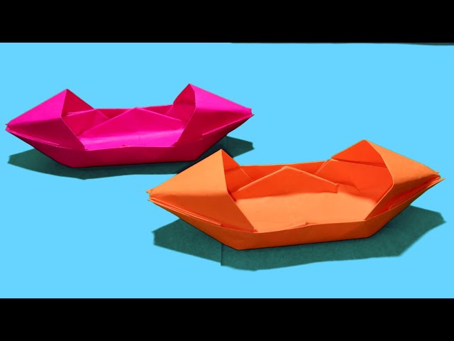 BOAT | ORIGAMI PAPER BOAT | HOW TO MAKE A PAPER BOAT | EASY TUTORIAL | MNO CRAFT.