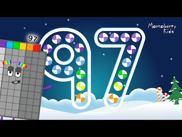 Numberblocks 97 Magic Run Special Christmas - Numberblocks Adventure | Number Counting Go Christmas