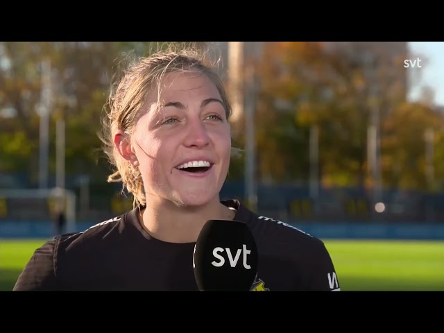 Hannah Davison postgame interview | AIK vs Häcken | Damallsvenskan