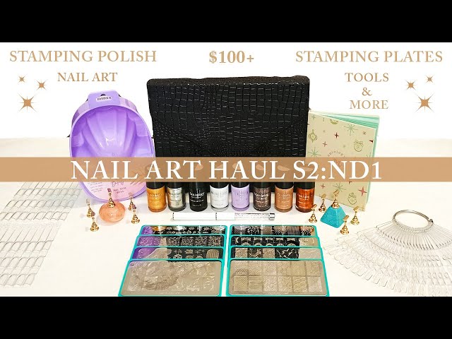 NAIL SUPPLY HAUL | NAIL ART HAUL | STAMPING POLISH | STAMPING PLATES | UNBOXING | SWATCHES | S2:ND1